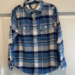 Crewcuts flannel button down size 4-5